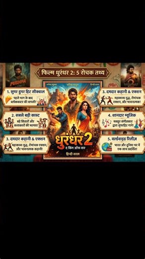 Dhurandhar 2: Sabse Bade 5 Facts! 🎬🔥 #Dhurandhar2 #newmoviedhurandhar2