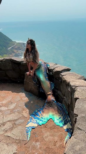 This overview reminded me of a castle courtyard 🏰 #mermaid #siren tail by Merbella Studios Inc. | Mermaid Sirenity