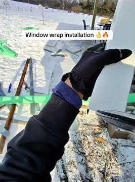 Window wrap installation 👍🏻👌🔥🔥🔥 #window #wrap #installation #siding