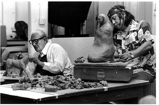 R.C. Gorman at the Michael Gorman Gallery