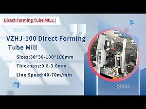 Direct Forming Tube Mill in 2025. On-site testing of 100*100mm steel pipe forming.#tube #pipeline