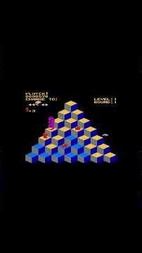 OG Q*bert Platform 1-1 #gaming#arcade#retro#1980#Qbert