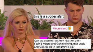 Love Island fans convinced Amy's departure is a spoiler for tonight's second dumping