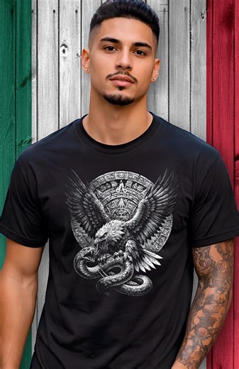 Mexican Eagle Aztec Calendar PNG Design (black Ko)-instant Download-300 DPI - Etsy