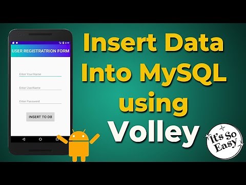 Android Volley | android to MySQL database using Volley and PHP | CRUD Operation