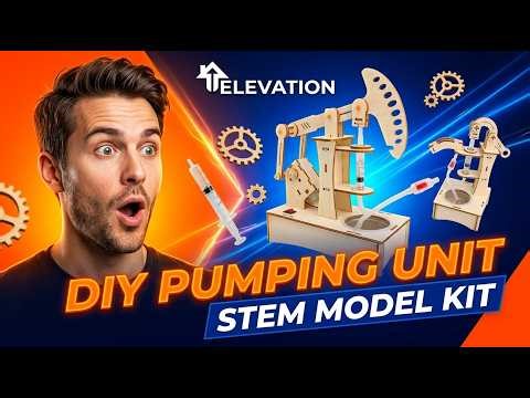DIY Pumping Unit Assembly Model Kit – Water Pump Experiment STEM Technology Puzzle Toy