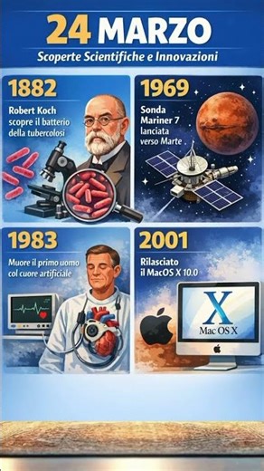 📅 Accadde Oggi: 24 Marzo tra Storia, Scienza e Leggende