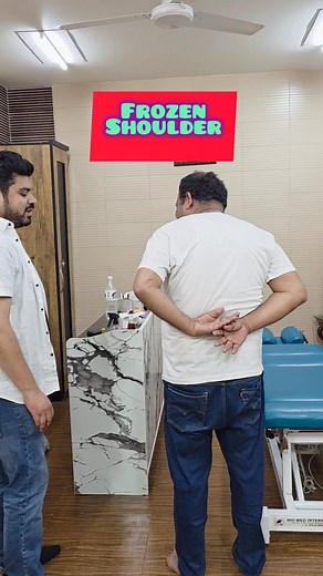 Frozen shoulder treatment,range of arm internal rotation increase in one session. | Gautam Batra
