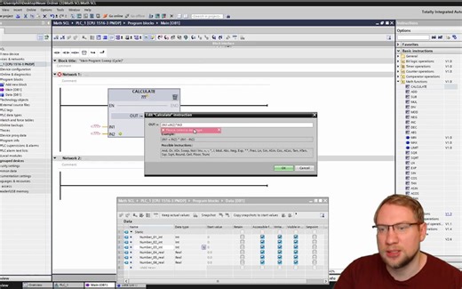 TIA Portal_ Basic Mathematics in SCL (Structured Control Language)!