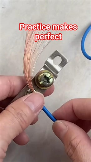 Practice makes perfect #wireworks #diy #handwork #electrical