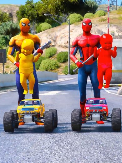 Spiderman Assists His Kids in a Fun Adventure