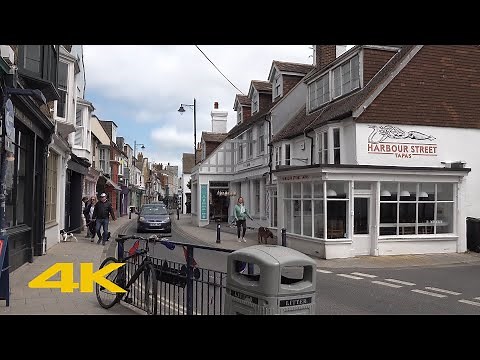 Whitstable Walk: Town Centre & Beach【4K】