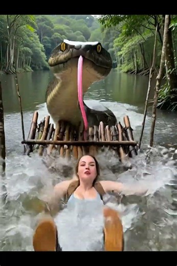 Lara Croft from Tomb Raider in the Amazon