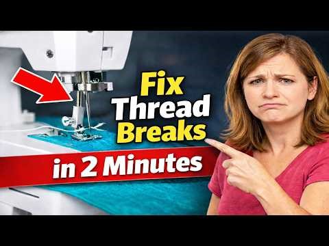 Sewing Machine Thread Breaking Again and Again?🧵Fix It Fast