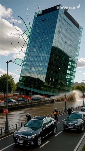 satisfying demolition #buildingdemolition #youtubeshorts #ai