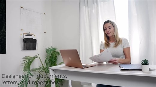 Premium Clear Acrylic Wall File Organizer 2 Pack | Mail Holder Wall Mount | Wall Organizer for Office | Hanging File Organizer - Etsy