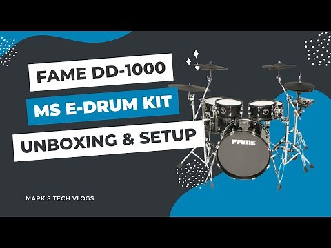 Fame DD-1000 MS E-Drum Kit - Unboxing and Setup