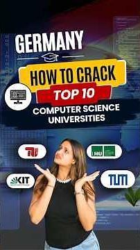 MS in Computer Science from Germany? 🇩🇪 | Tips To Crack Top Universities Admission #msingermany