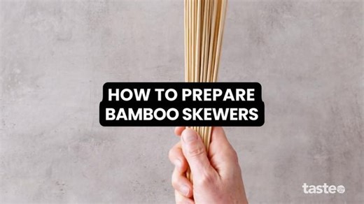 How to prepare bamboo skewers