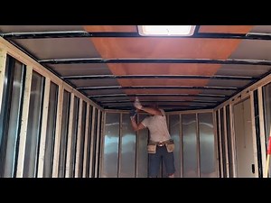 Cargo Trailer Build - Sealing the Ceiling