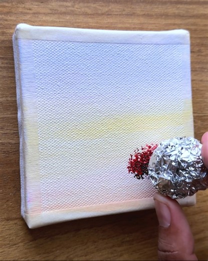 7.1K views · 125 reactions | Red tree acrylic painting ‍⬛. Canvas size-(4✖️4)inch | Vinee Painting | Facebook