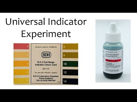 Experiment: Using Universal Indicator Solution on some Common Household Substances