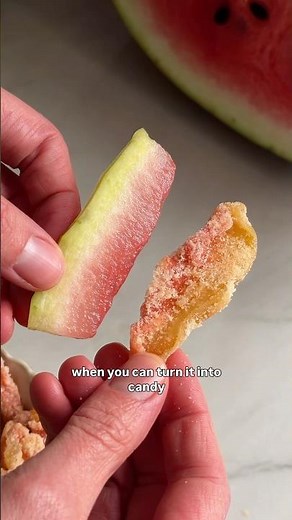 Sour Watermelon Rind Candy 🍉🍬
