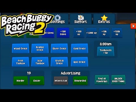 Cheat Code Menu - Unlock Everything - Beach Buggy Racing 2