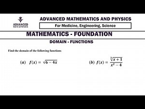 MAT TUTORIAL 3: Domain of Functions: Solved Problems and Examination-Style Questions