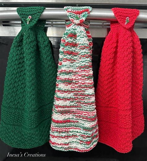 Hand Knit Cotton Kitchen Towels: Eco Friendly Dish Towel Set - Etsy New Zealand