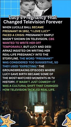 Lucy’s Pregnancy That Changed Television Forever #ILoveLucy #ClassicTVTrivia #1950sTelevision