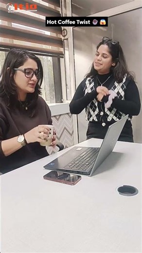 Hot Coffee Twist ☕😱 | #youtubeshorts #funny #comedy #trending #office #funnycomedy #officelife #fun