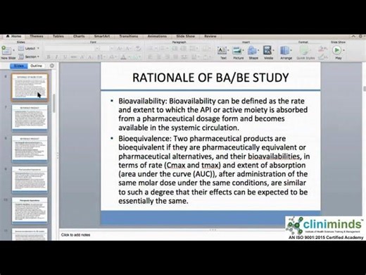 Understanding Bioavailability and Bioequivalence Studies