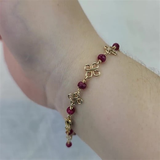 Dainty Peridot Bead Bracelet - 14K Gold-filled, August Birthstone - Etsy