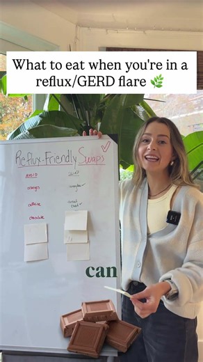 What the heck should you eat when you're in a reflux/GERD flare? Let me help you 👇