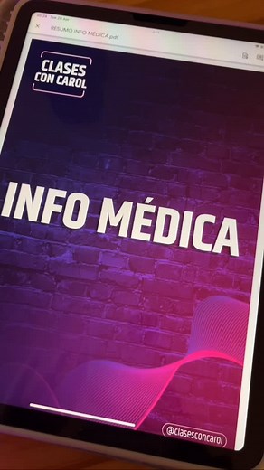 Carol Graef | Medicina UNLP on Instagram: "Curso virtual de Informática Médica (UNLP) – Final o Parcial ✅ Clases grabadas de teoría y práctica ✅ Tutoriales de PubMed paso a paso ✅ PDFs resumidos y claros ✅ Simulacros y ejercicios resueltos ✅ Acompañamiento individual por WhatsApp @clasesconcarol"