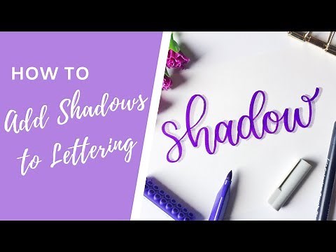 How to Add Shadows to your Lettering & Create 3D Effect | Tips & Tutorials
