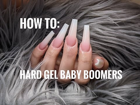 Learn With Little Luxuries How To: Hard Gel Baby Boomer Nails
