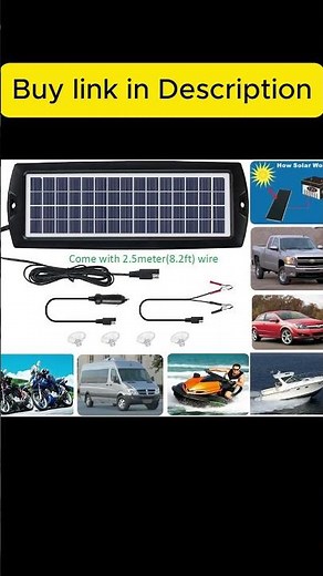Sunway Solar Car Battery Trickle Charger