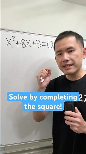 How to solve a quadratic equation by completing the square