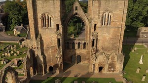 Download Ruin of medieval Elgin cathedral in Scotland