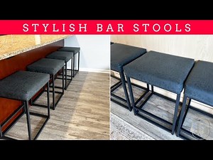 24" Backless Barstools 🪑 | Counter Height Chairs | Modern & Space-Saving Seating for Any Kitchen!