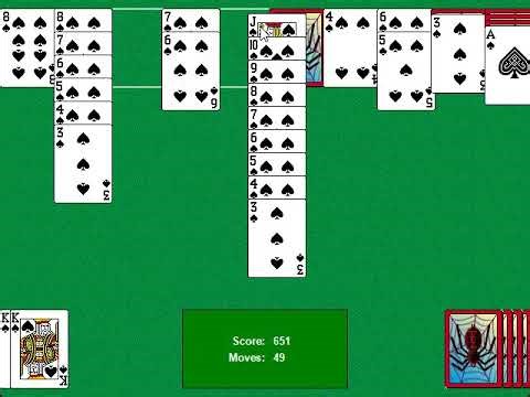 Spider Solitaire (2001) for Windows XP - Dell Inspiron 3582 SSD