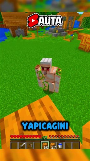 Demir Golem Beni Köylü Topraklarına Kadar Kovalıyor Minecraft
