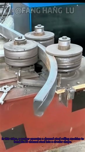 Steel Channel Bending Hack: How to Roll No.10 Channel Steel into a Circle with a Machine