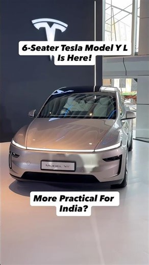 More Practical Tesla Model Y L Launched At Rs 61.99 Lakh In India #shorts #ytshorts