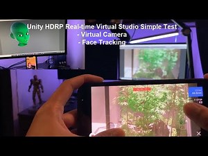 UNITY HDRP Real-time Virtual Studio Simple Test (Virtual Camera and Face Tracking)