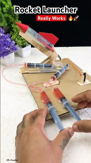 Real Working Hydraulic system Missile Launcher*DIY machine that Really Work 🔥#youtubeshorts #shorts