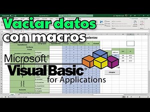 Vaciar datos en Excel con Macros