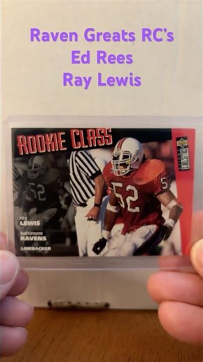 Ray Lewis and Ed Reed Rookies - #Ravens #rookiecards #edreed #raylewis